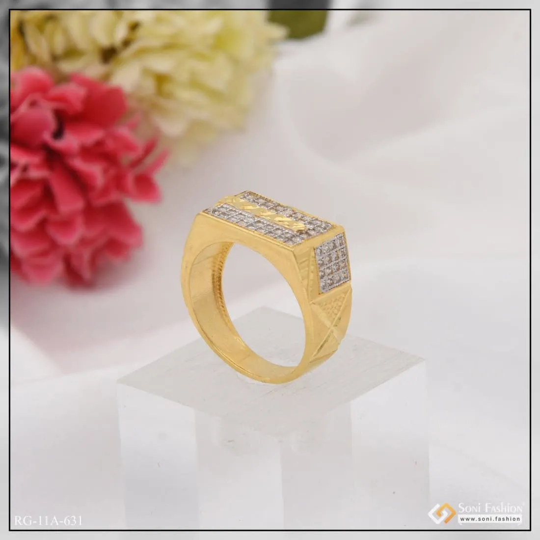 1 Gram Gold Forming Attention-Getting Design High Quality Ring for Men - Style A631