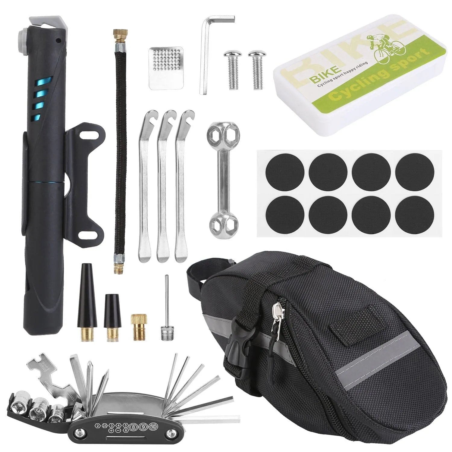 16-in-1 Bicycle Tire Repair Kit