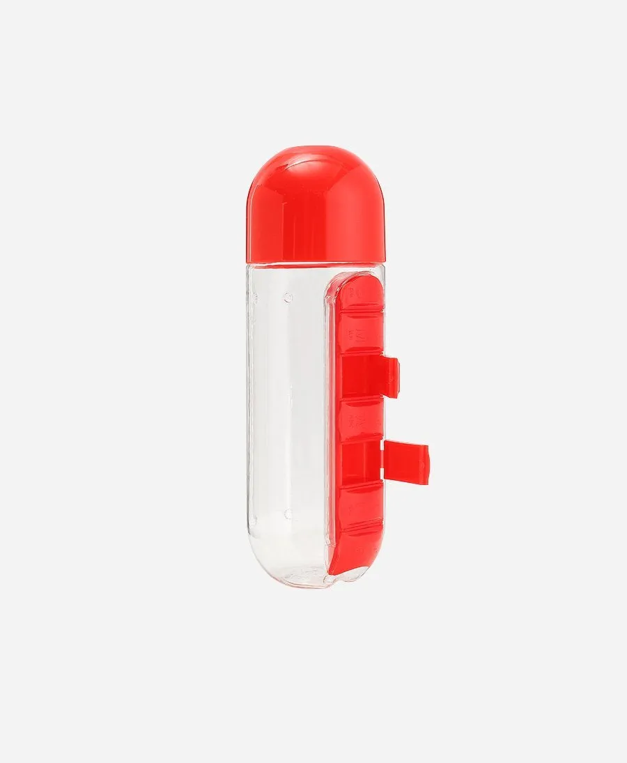 2-in1 Pill Organizer Water Bottle