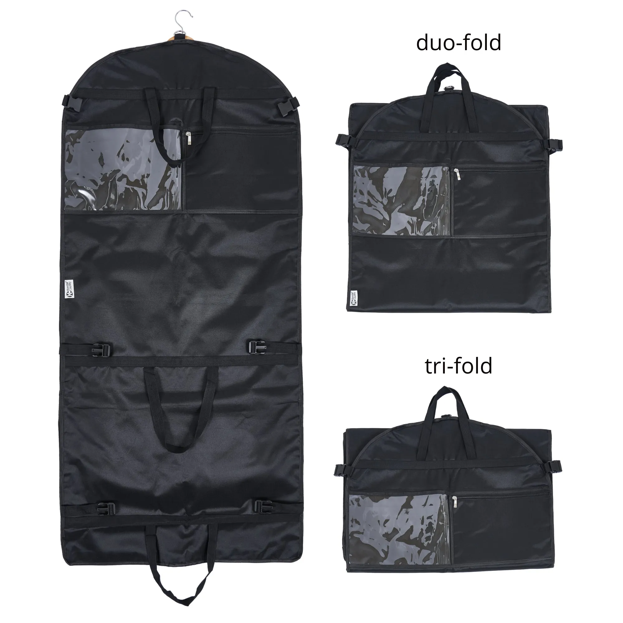 52" Waterproof Garment Bag - Raven Black