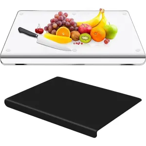 Acrylic Cutting Board with Counter Clear Acrylic Cutting Board for Kitchen