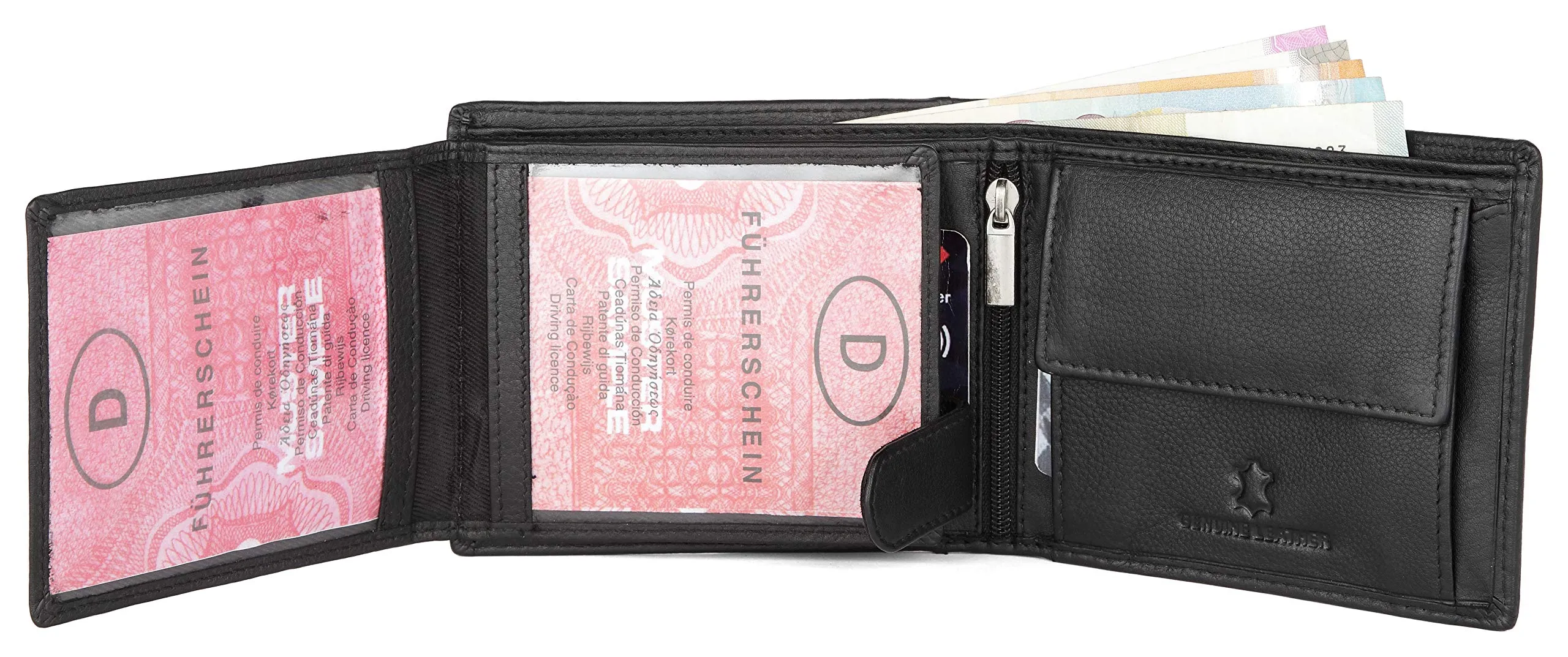 ADAM RFID Protected Leather Wallet for Men