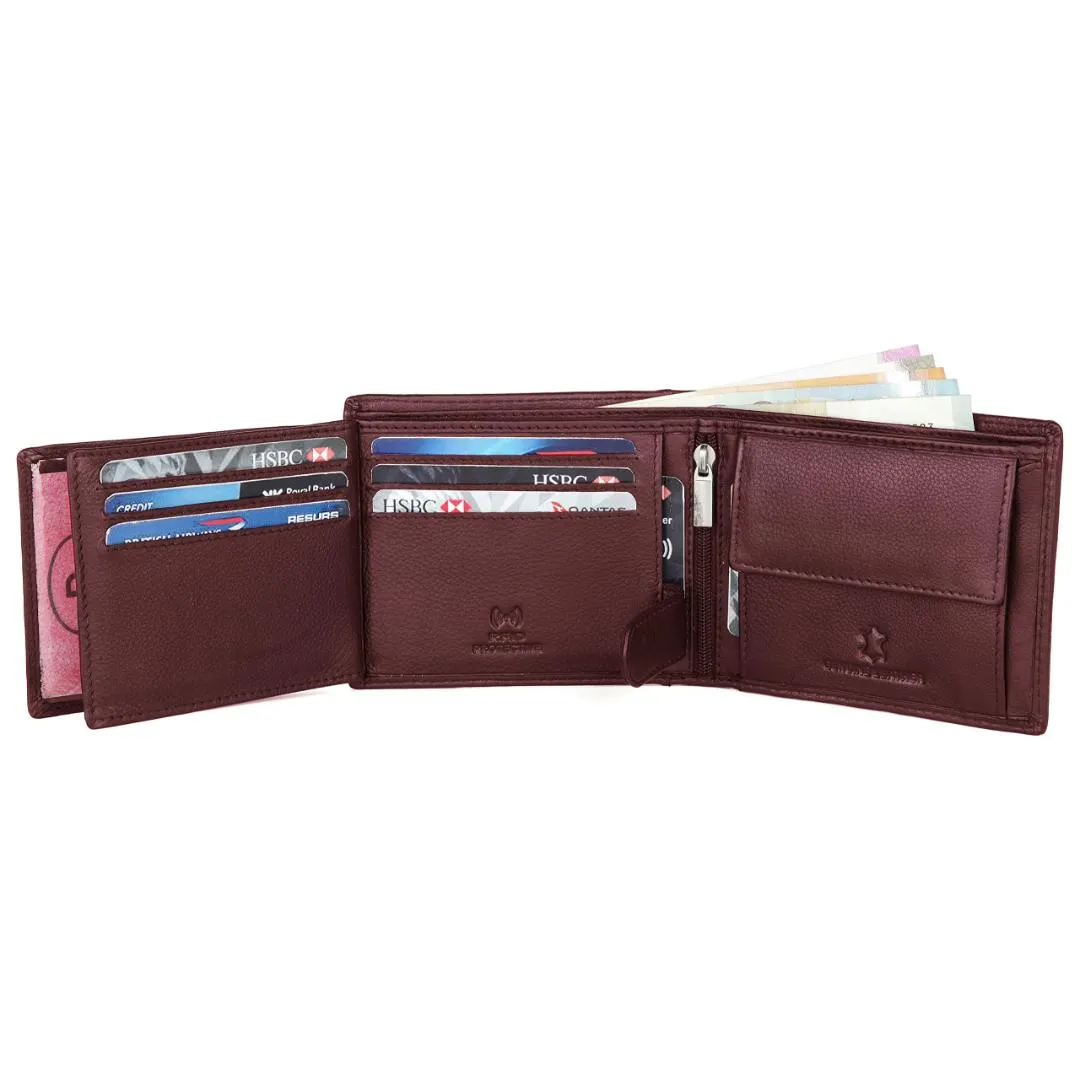 ADAM RFID Protected Leather Wallet for Men