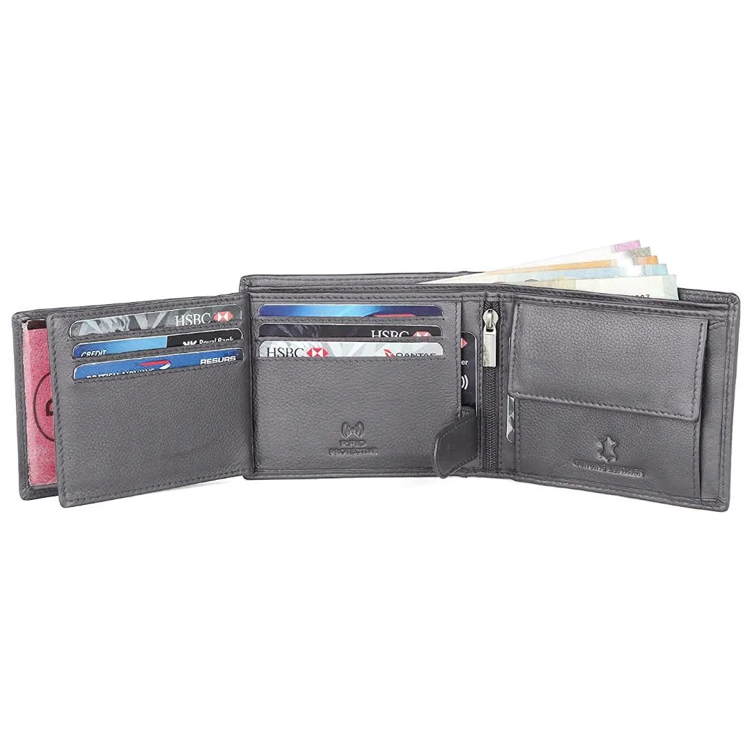 ADAM RFID Protected Leather Wallet for Men