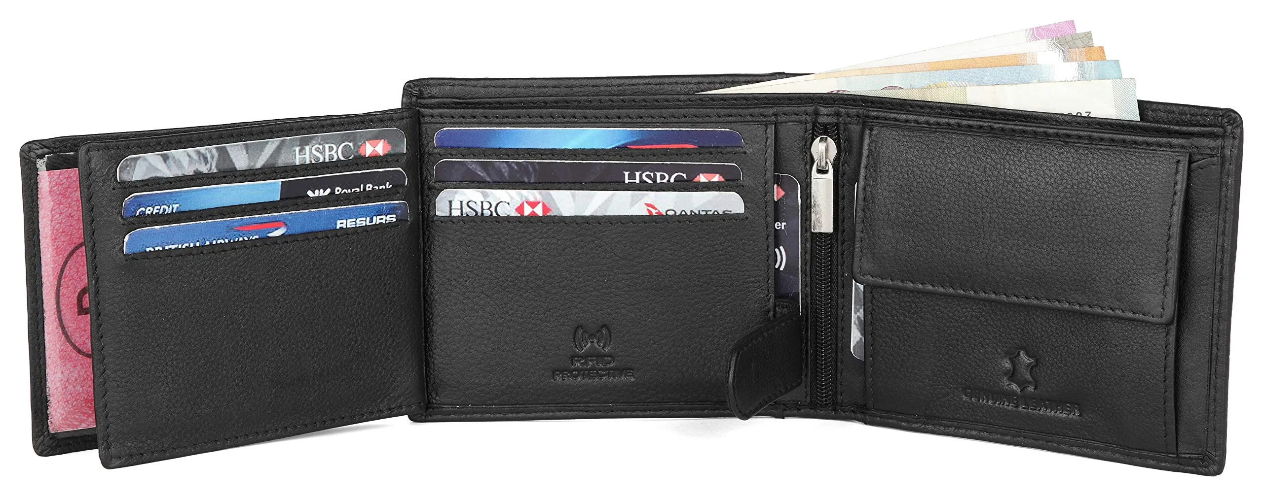 ADAM RFID Protected Leather Wallet for Men