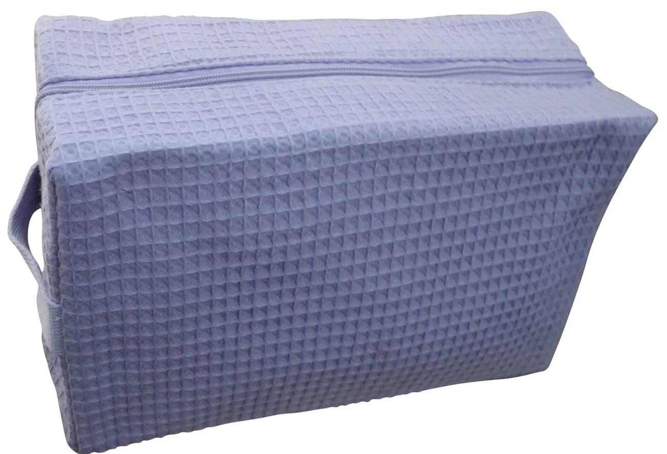 Alan Pendergrass Robes Cotton Waffle Cosmetic Bag Large Lavender