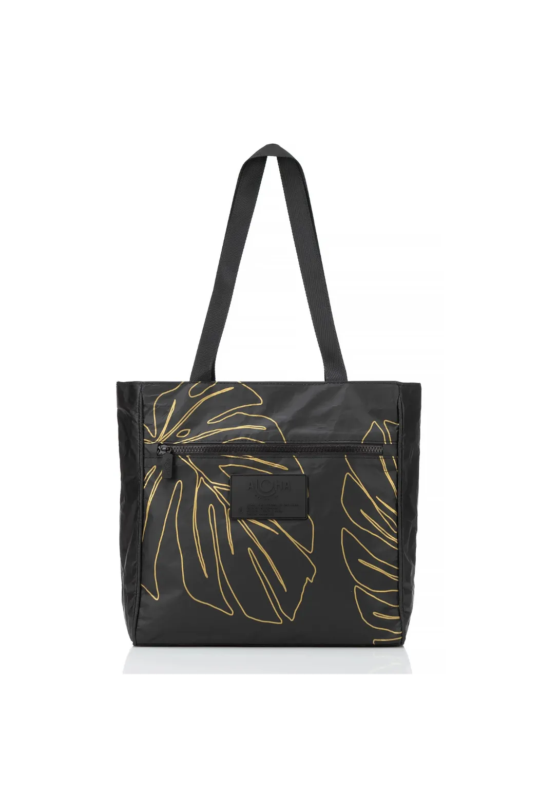 ALOHA COLLECTION - GO-TO TOTE LANAI GOLD ON BLACK