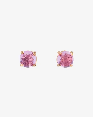 Amalfi Round Rose De France Studs