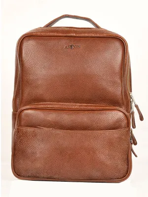 Aston Leather 780BP Clinton Zippered Backpack