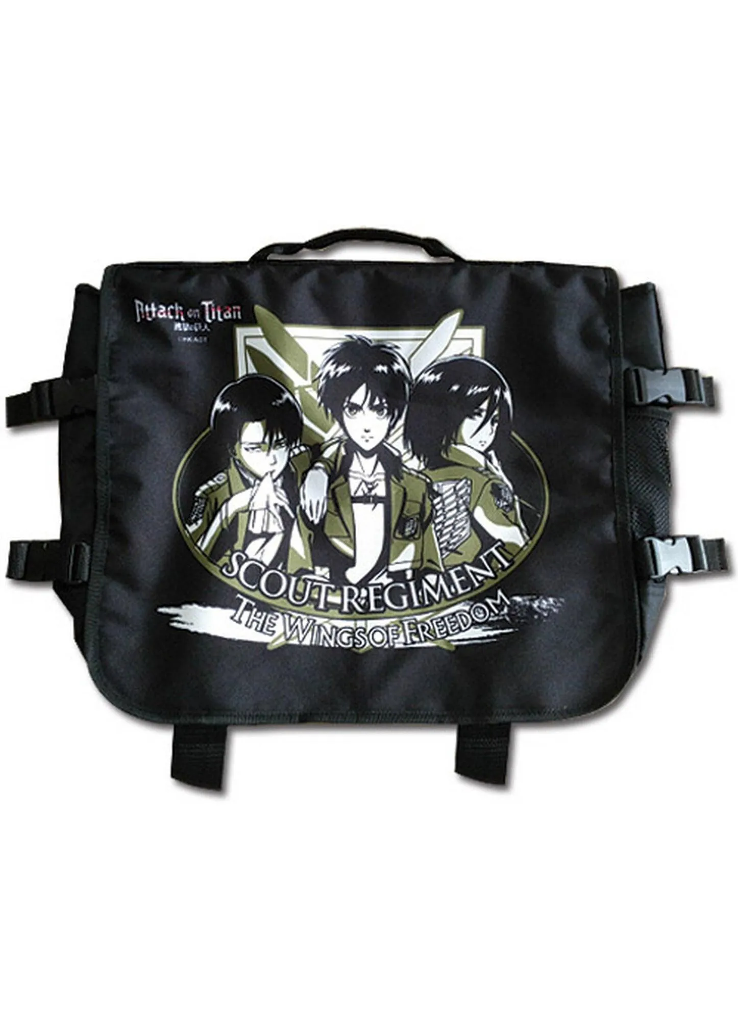 Attack on Titan - Eren Yeager, Mikasa Ackerman & Levi Ackerman Messenger Bag