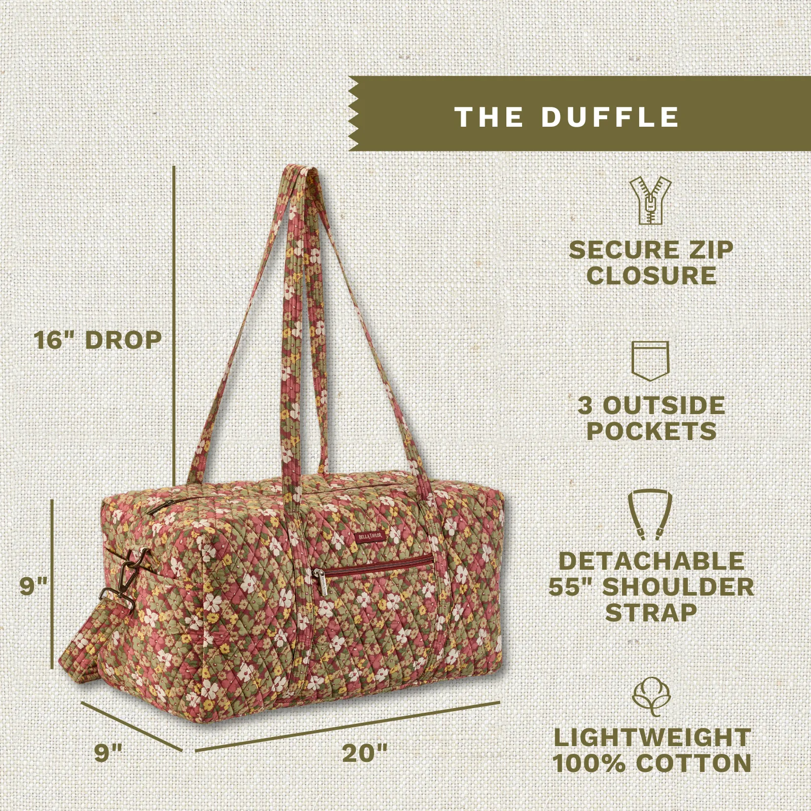 Autumn Garden Duffle