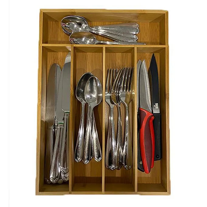 Bamboo Kitchen Drawer Organizer