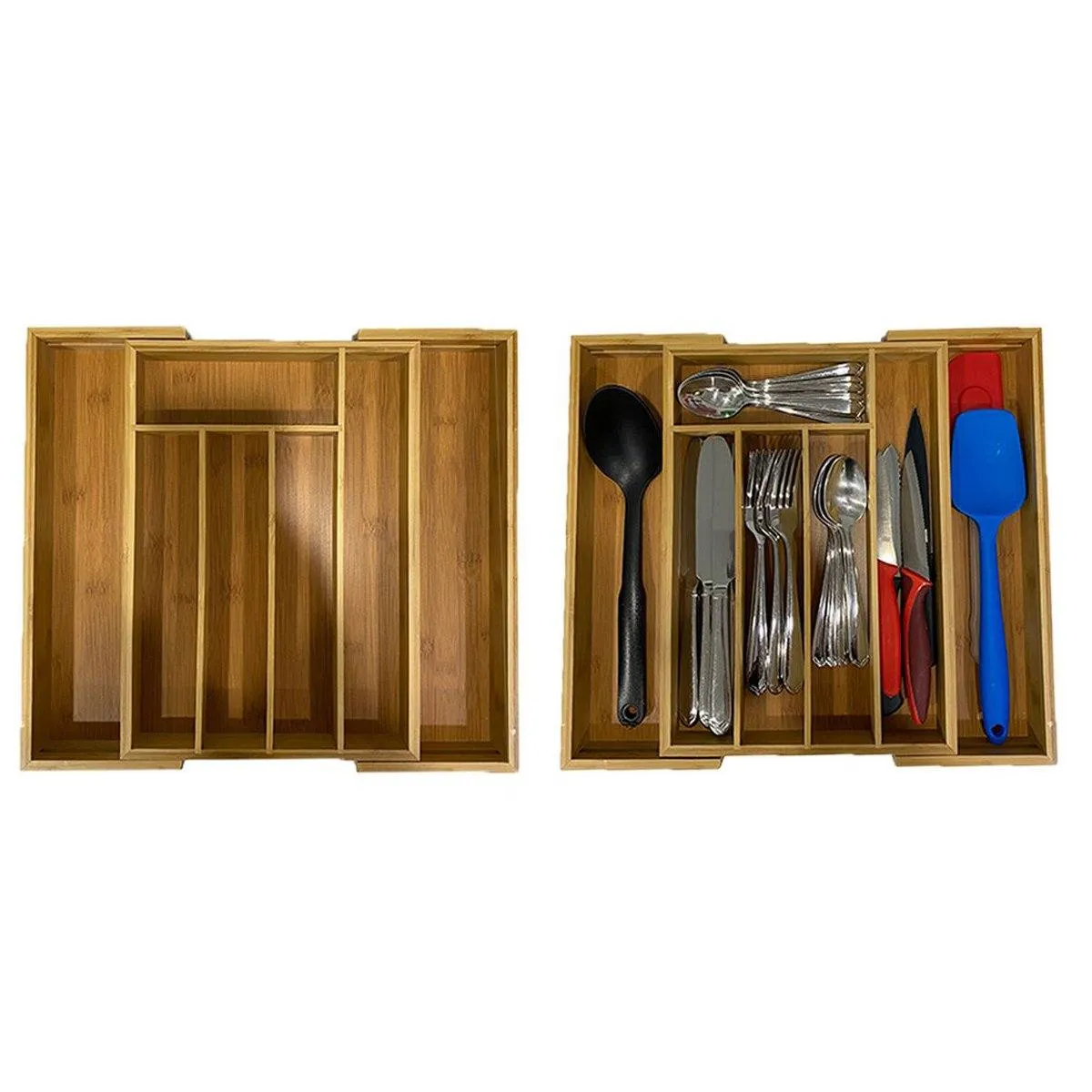 Bamboo Kitchen Drawer Organizer