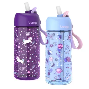 Bentgo Kids Prints Water Bottle (2-Pack)