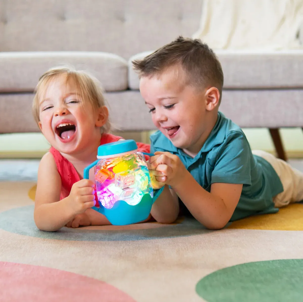 Blue Sensory Play Jar