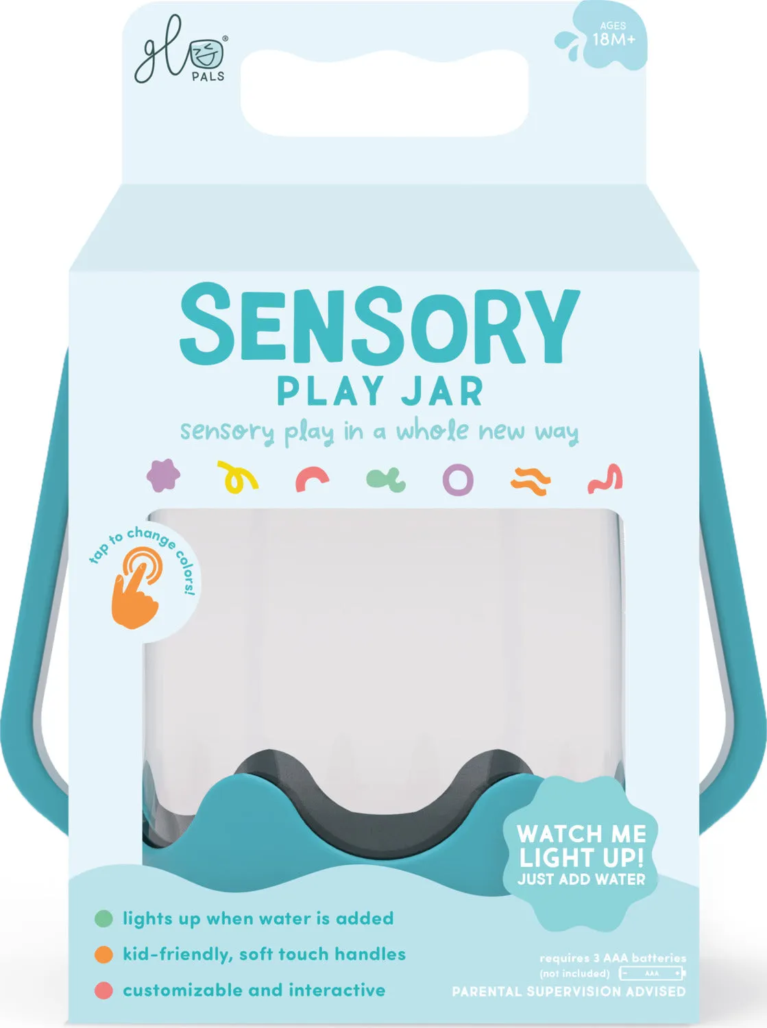 Blue Sensory Play Jar