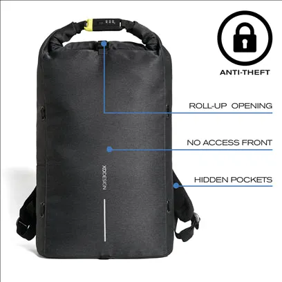 Bobby Urban Lite anti-theft backpack | Black