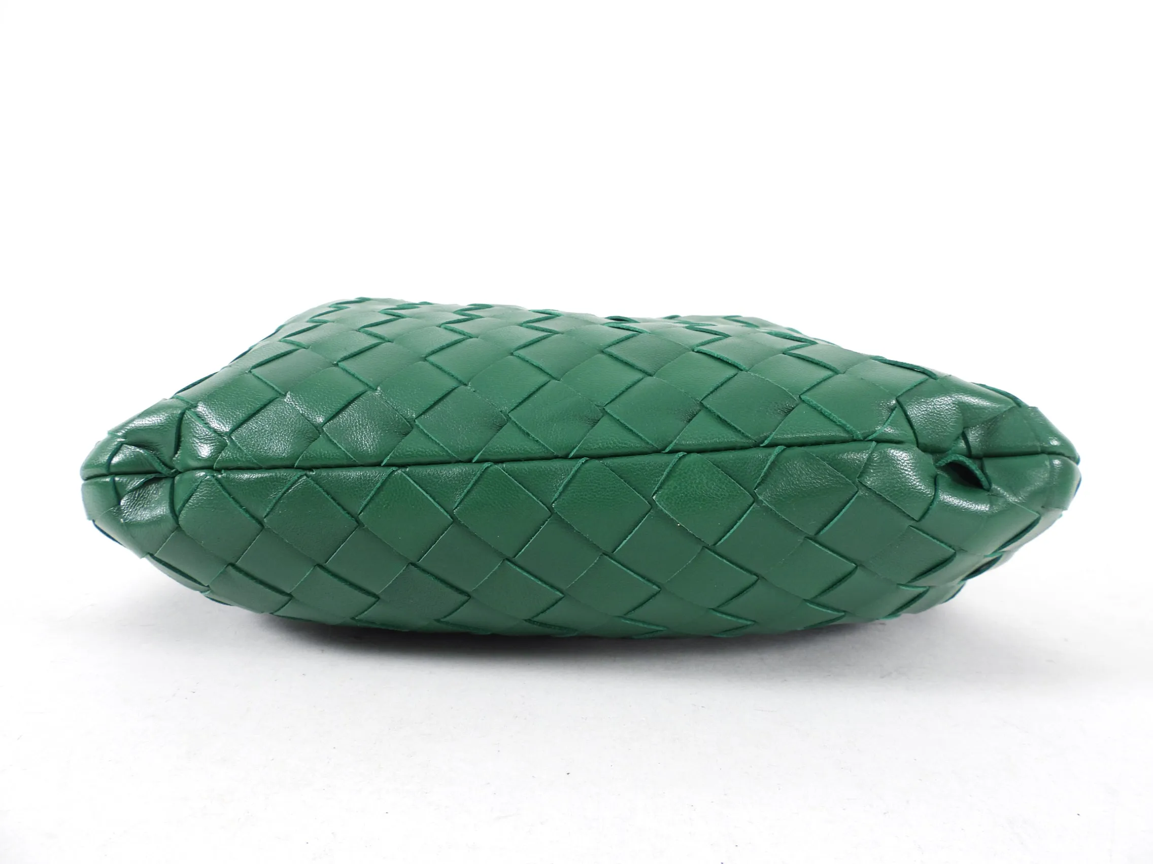 Bottega Veneta Mini Green Jodie Intrecciato Leather Hobo Bag