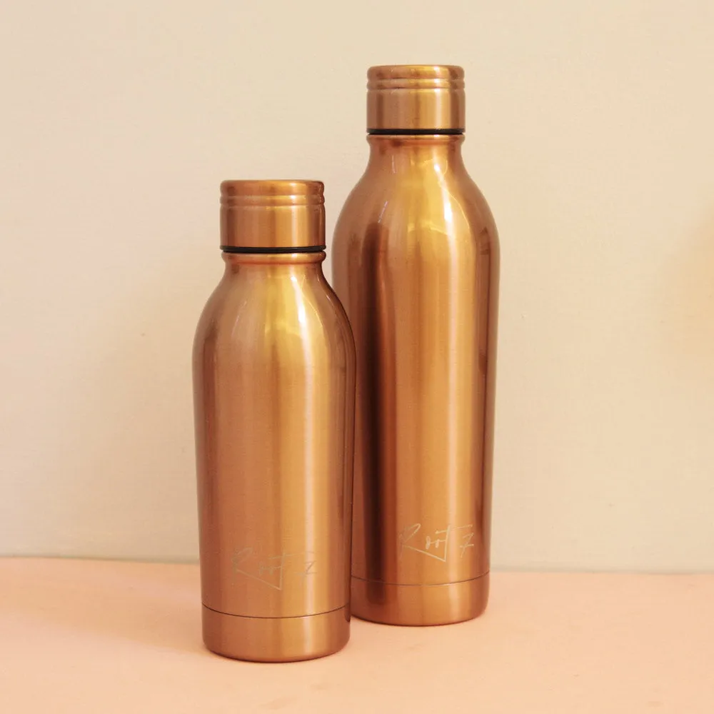 Brushed Copper Water Bottle