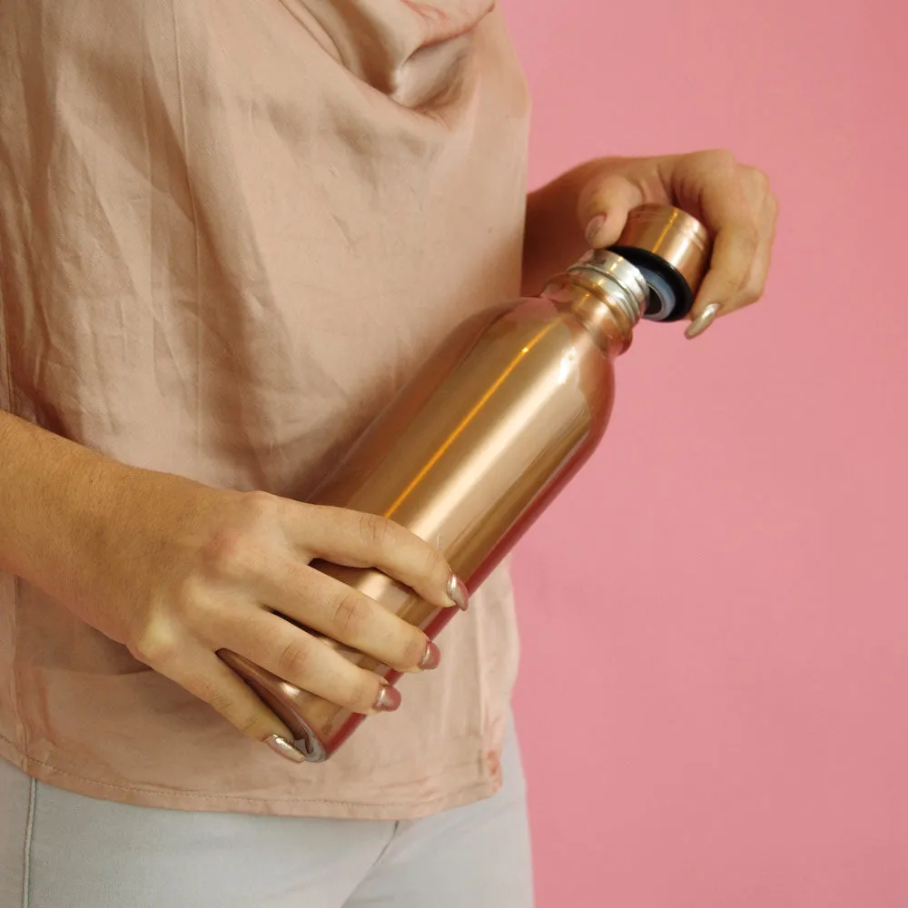 Brushed Copper Water Bottle