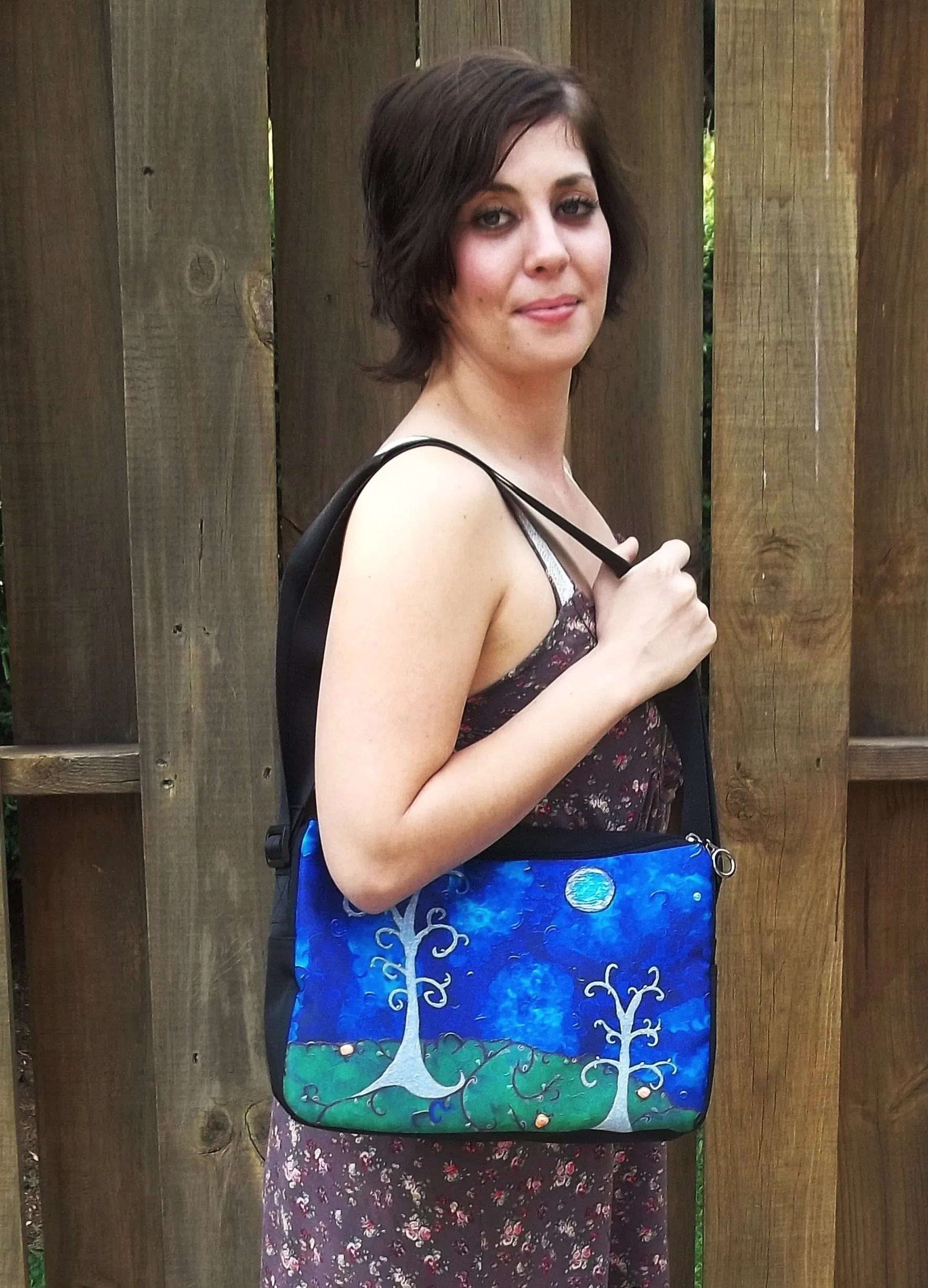 Butterflies Signature Messenger Bag- Learning to Fly