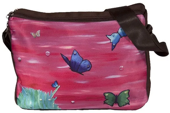 Butterflies Signature Messenger Bag- Learning to Fly