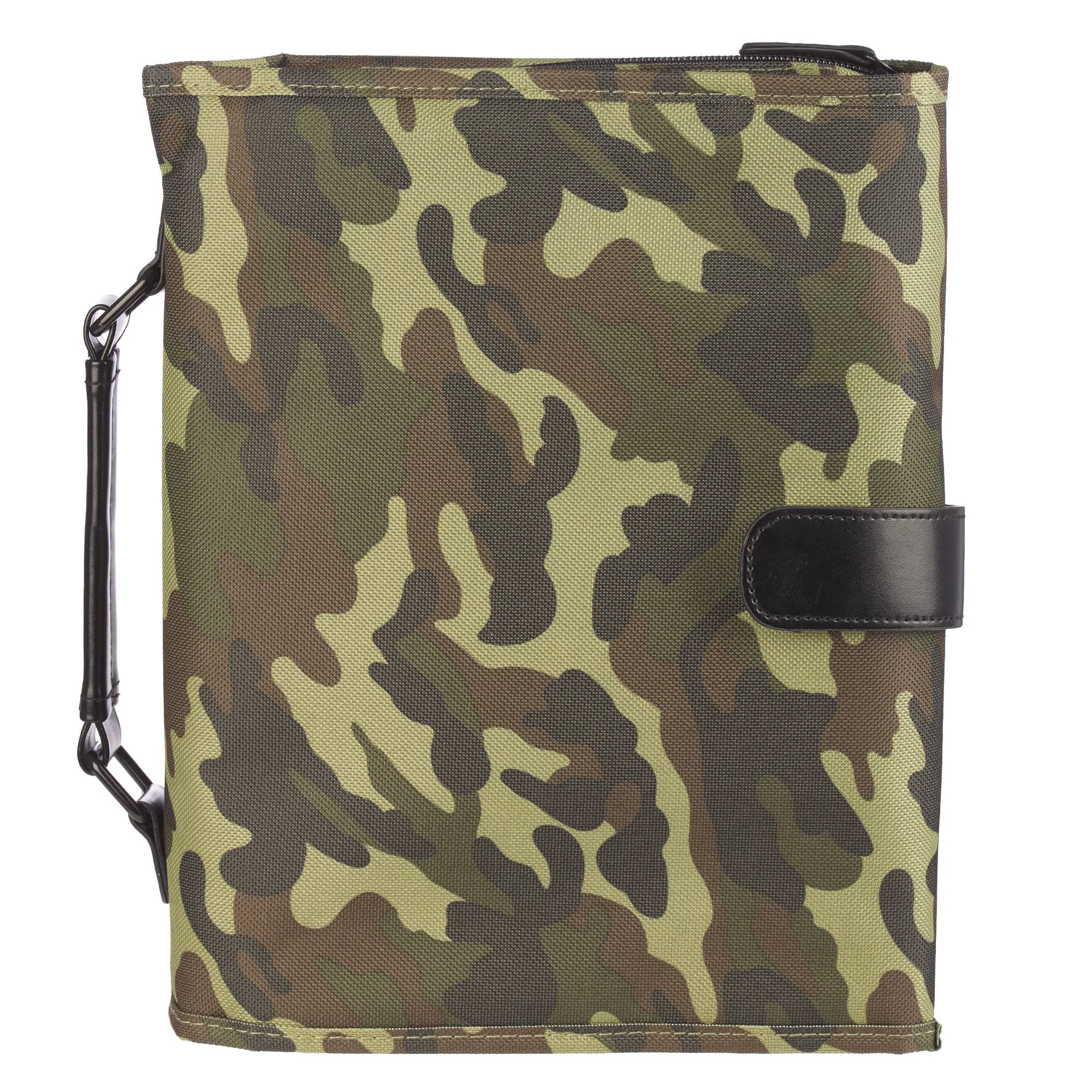 Camouflage Tri-Fold Organizer Bible Cover