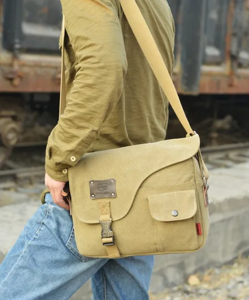 Casual Canvas Crossbody Bag For Men