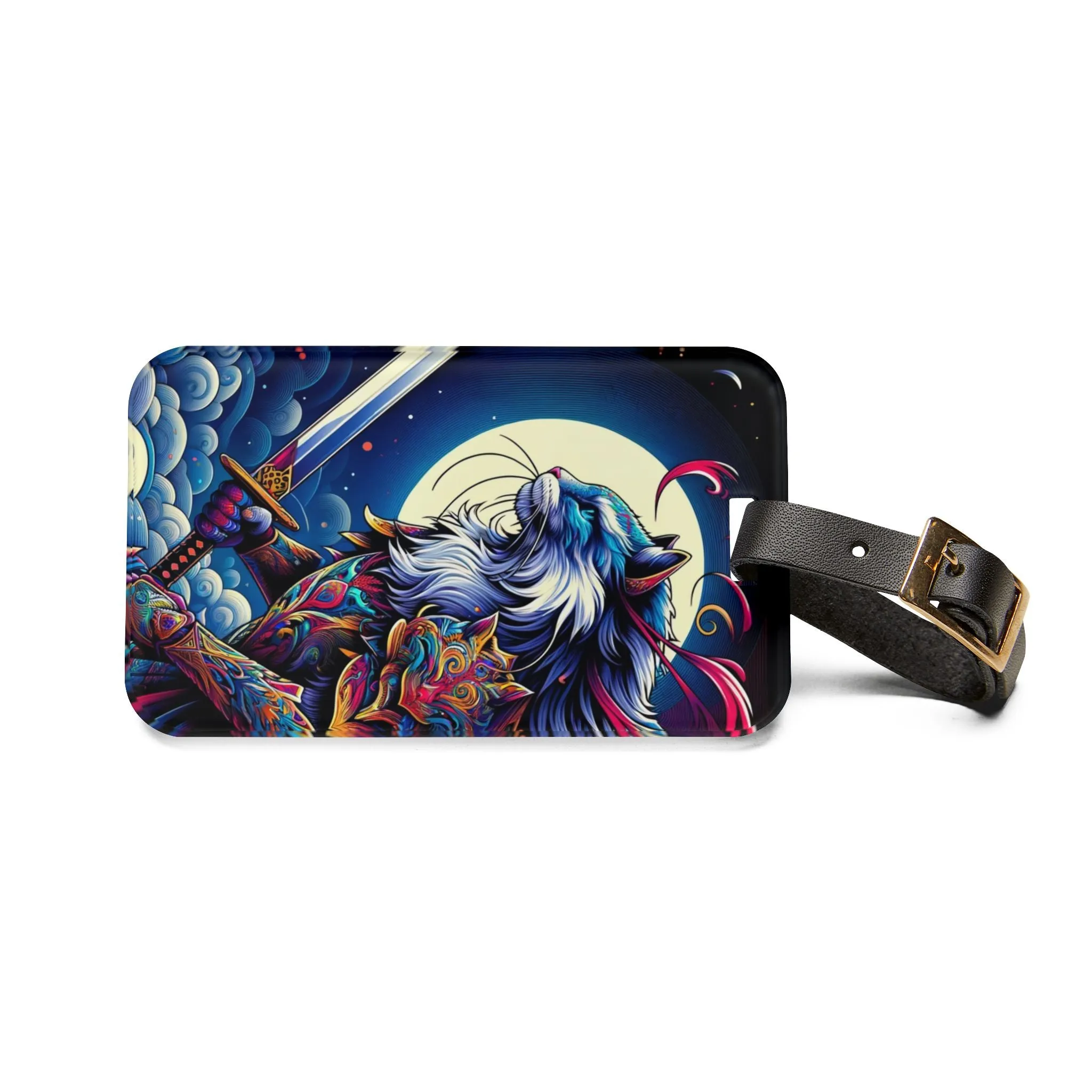 Cat Warrior - Luggage Tag - Travel Gift