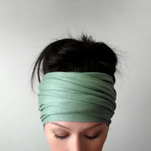 CELADON GREEN Head Scarf