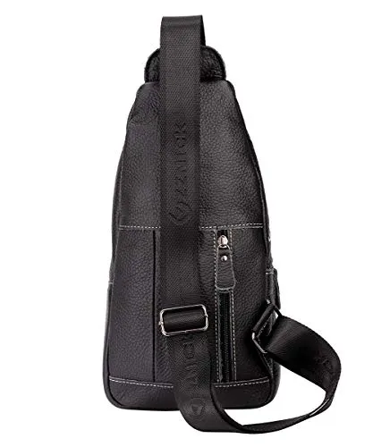 CHRElite™ Men's Leather Crossbody Sling Chest Bag - Shoulder Day Bag