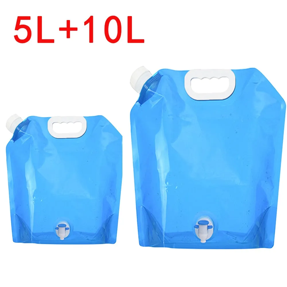 Collapsible Water Storage Containers - 4pcs, 5L10L Capacity