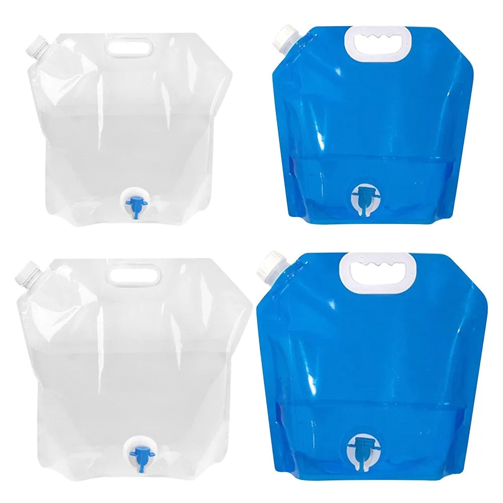 Collapsible Water Storage Containers - 4pcs, 5L10L Capacity