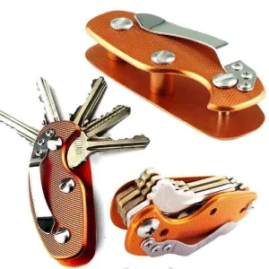 Compact Aluminium EDC Keychain Organizer - Lightweight Folding Design