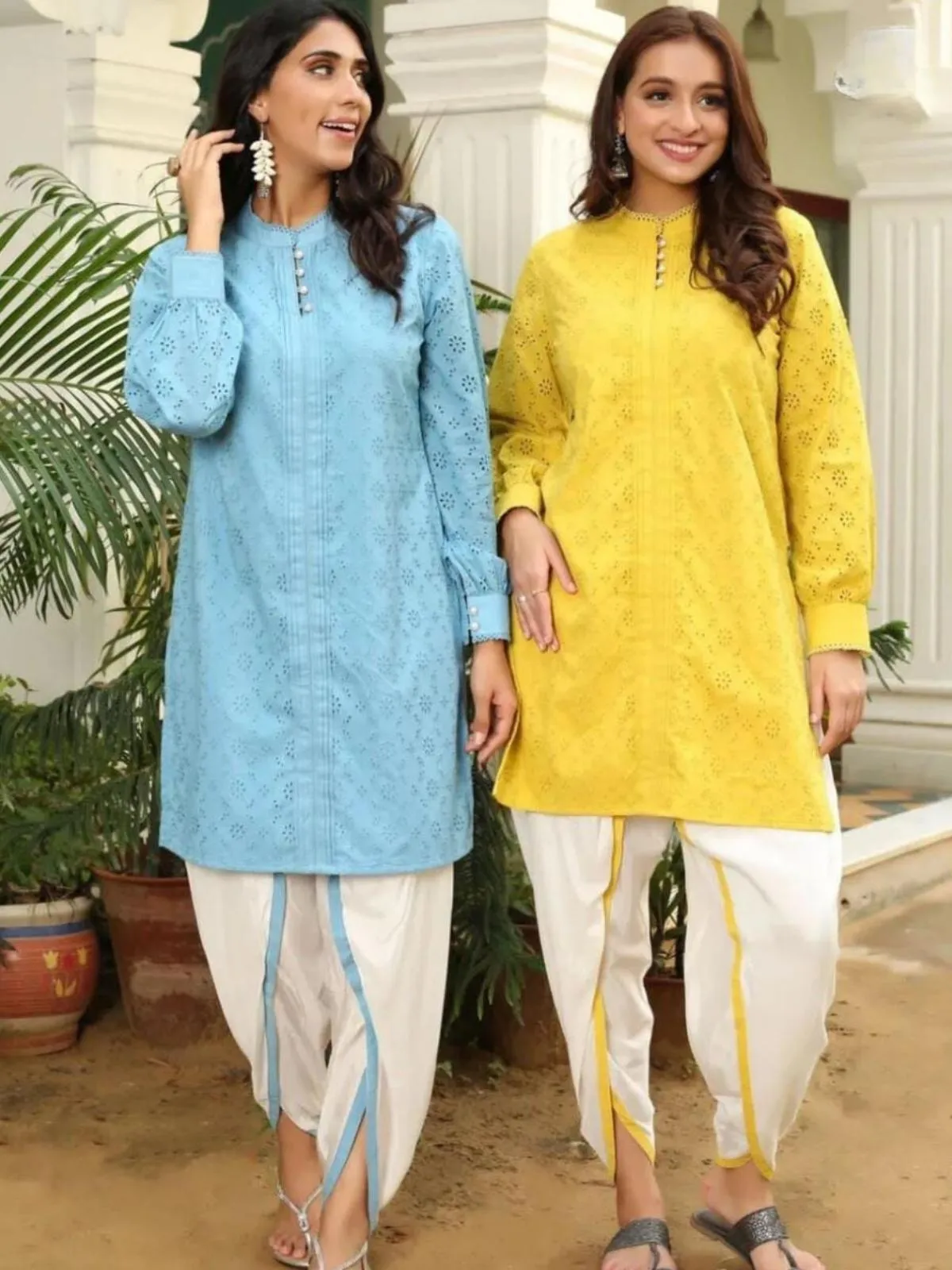 Cotton Shiffley Kurta Dhoti Set