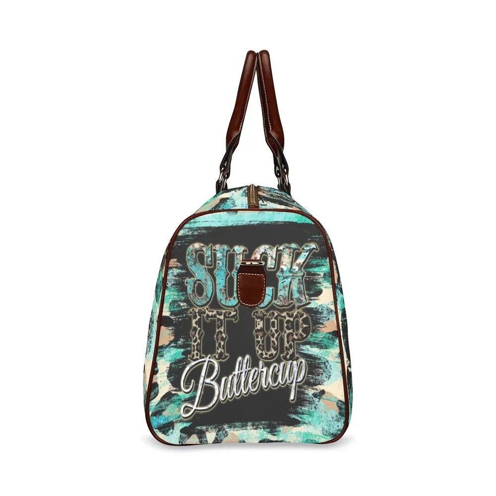 Country Suck it up Buttercup awd40 Waterproof Travel Bag/Small (Model 1639)