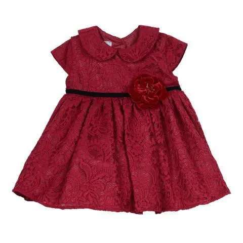 Debra Red Lace Dress