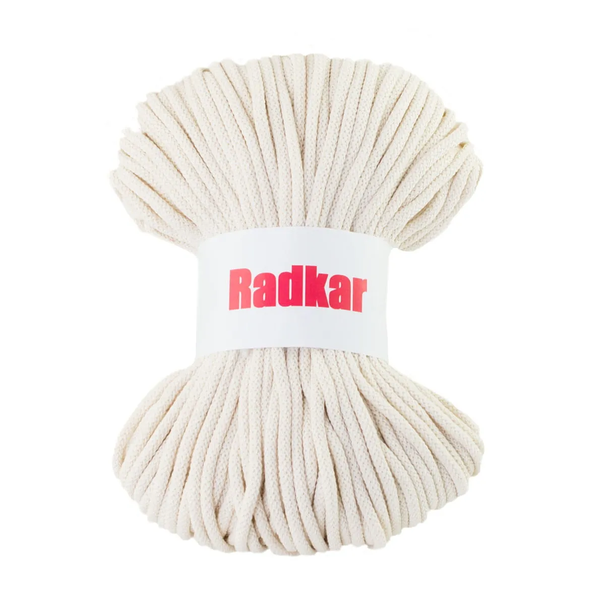 Ecru 050 Braided cotton cord 5mm