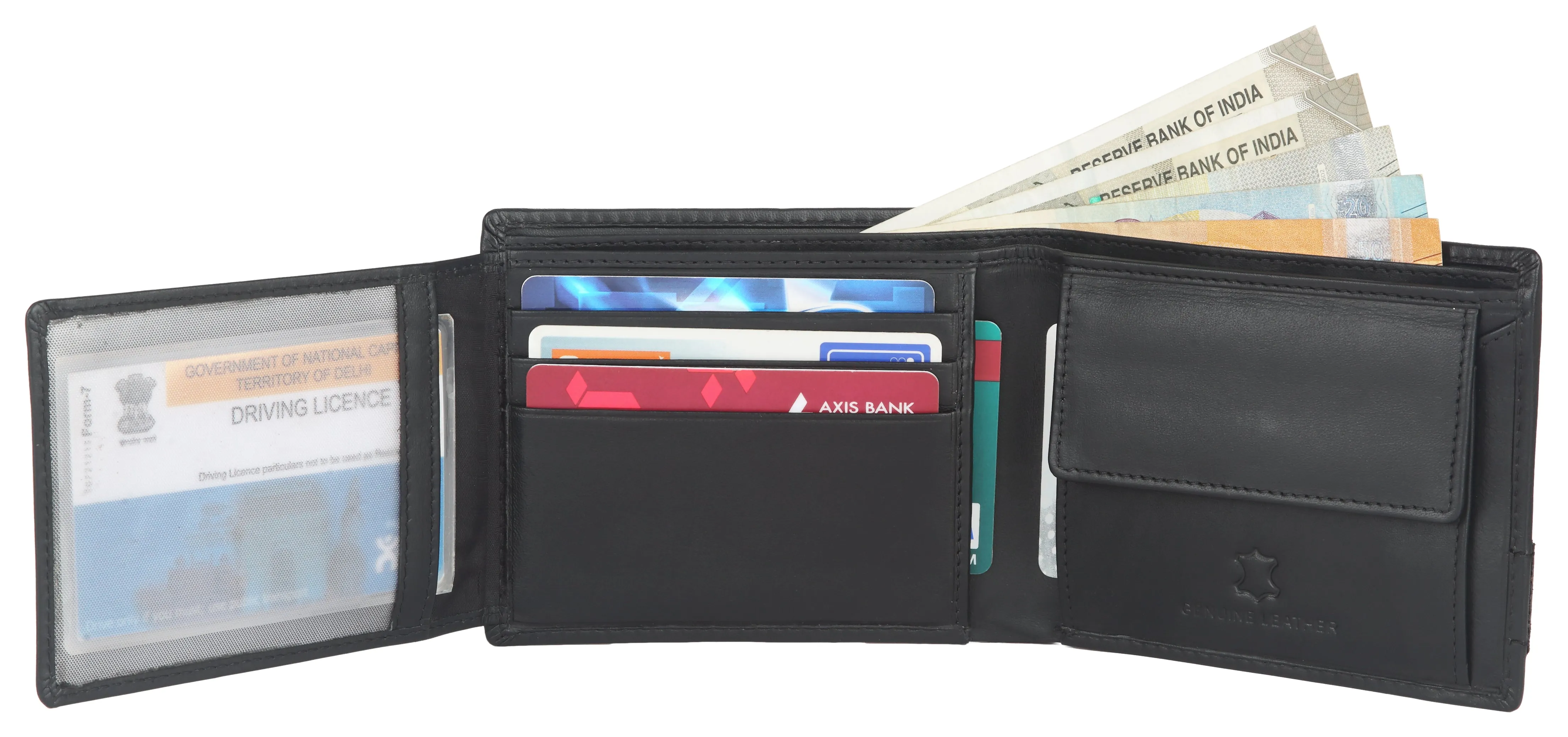 EDMONTON RFID Protected Leather Wallet for Men