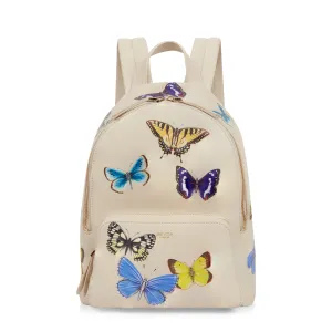 Emma Backpack Ivory Butterflies