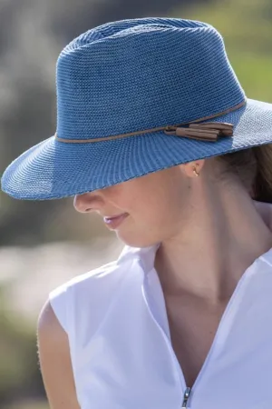 Evoke Caroline Fedora - Niagara Blue