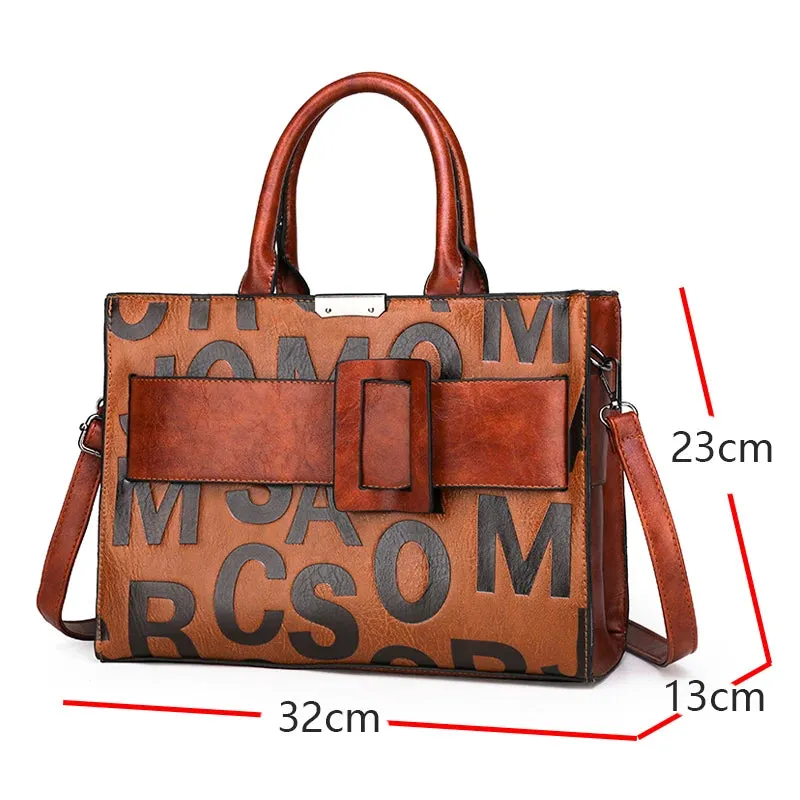 Fashion PU Leather Handbags Shoulder Crossbody Tote Luxury Brand Designer Bags