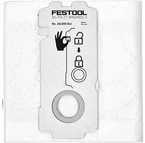 Festool Self-Clean 204308 Filter Bag SC-FIS-CT MINI/MIDI - 2/5/CT15