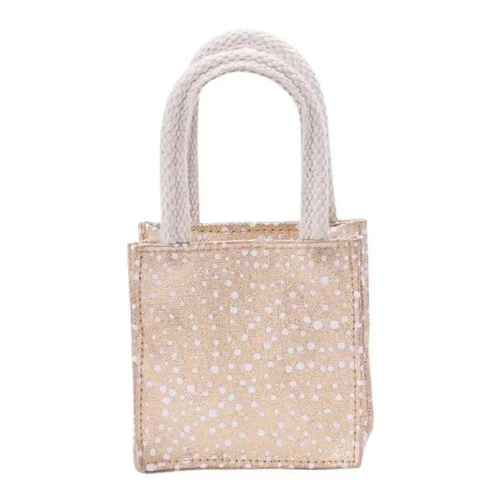 Filigree Gold Reusable Gift Bag Tote - Small