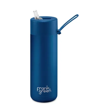 Frank Green Ceramic 20oz Straw Bottle - Deep Ocean