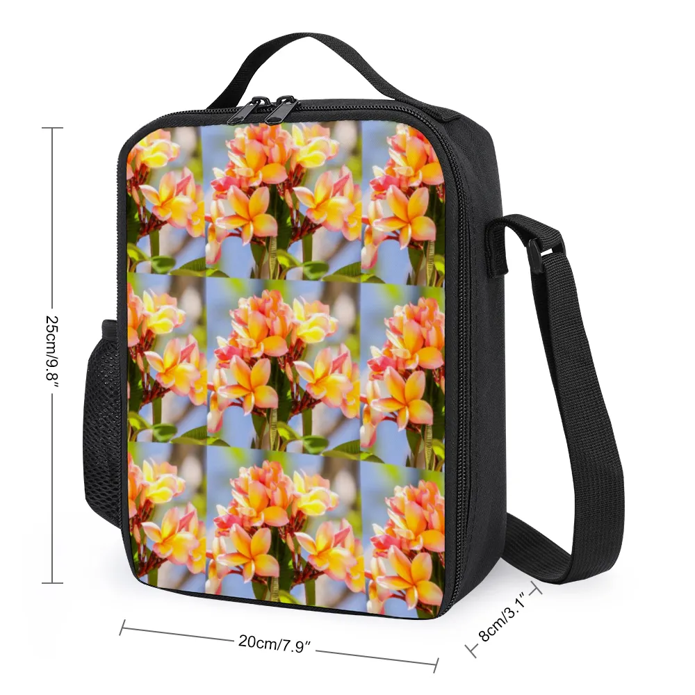 Fresh Frangipanis Small Insulated Lunch Bag