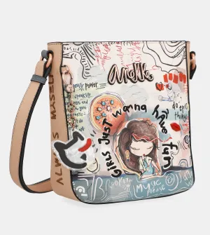 Fun & Music Printed Shoulder Bag