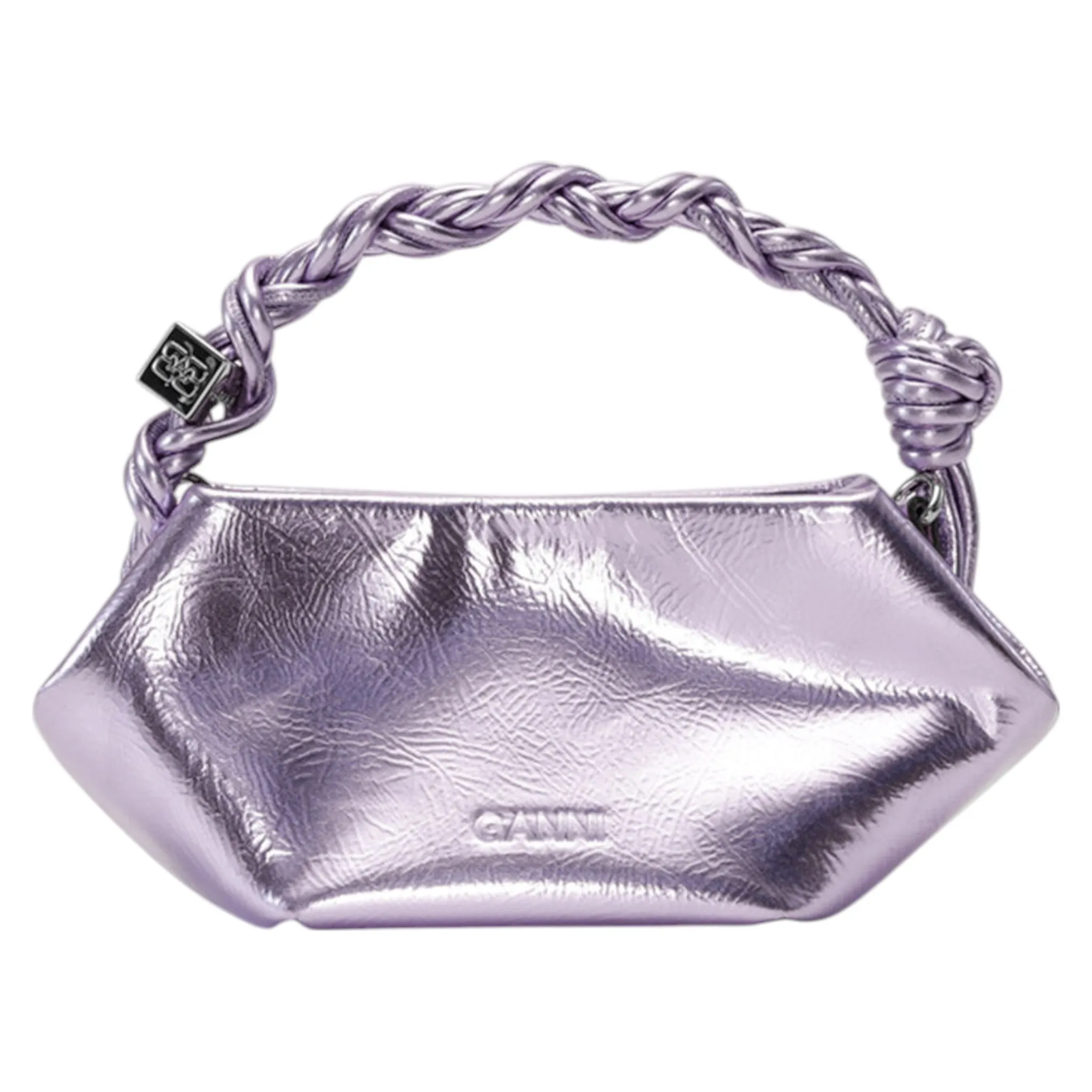 GANNI BOU BAG MINI METALLIC / PINKLAVEND