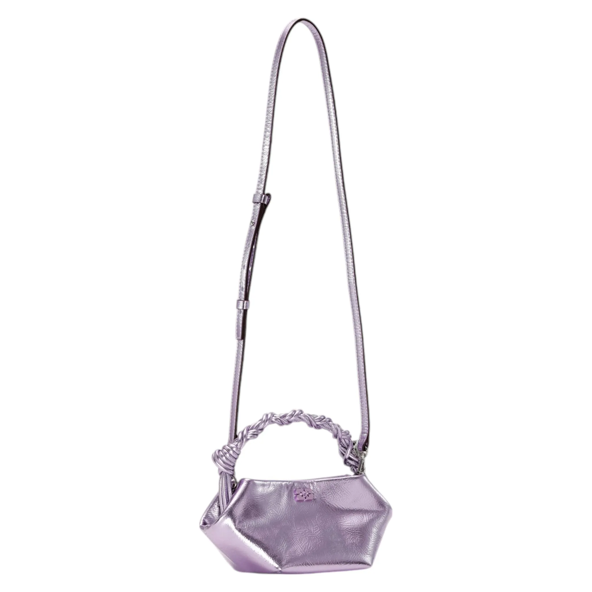 GANNI BOU BAG MINI METALLIC / PINKLAVEND