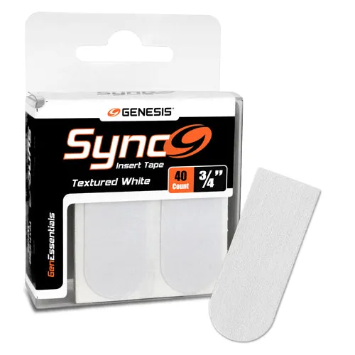 Genesis Sync White <br>Textured Insert Tape <br>White